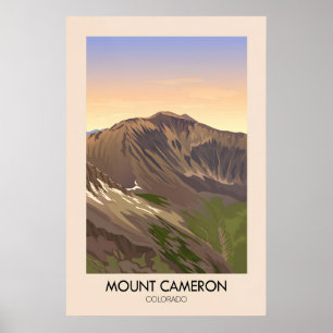 Mount Cameron Colorado USA Travel Poster