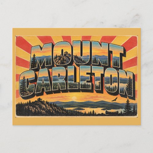 Mount Carleton NB Highest Peak Lake Forest Art Postcard