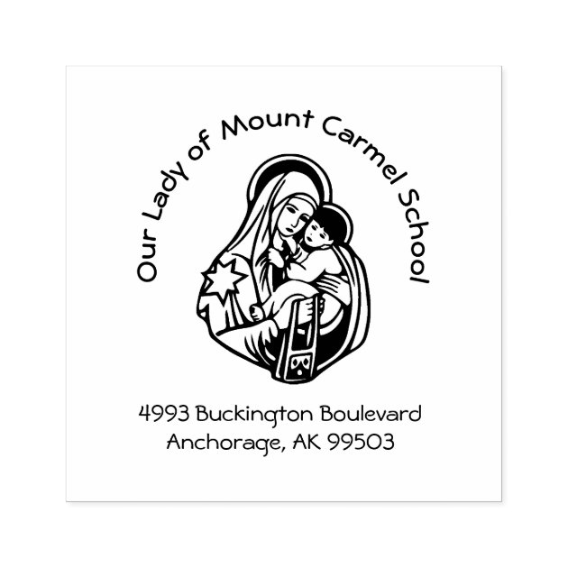 mount carmel blessed virgin mary brown scapular rubber stamp r5acafd3e79a247e19006976aaee71123 tnjth 630
