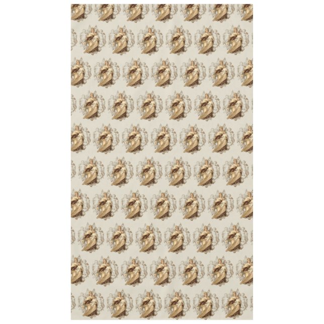 Mount Carmel Jesus Carmelite Religious Vintage  Tablecloth (Front)