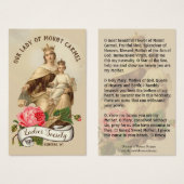 Mount Carmel Jesus Scapular Religious Prayer (Front & Back)