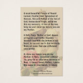 Mount Carmel Jesus Scapular Religious Prayer (Back)