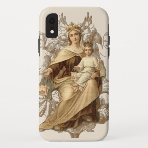 Mount Carmel Jesus Virgin Mary Religious  iPhone XR Case