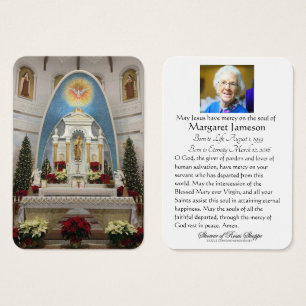 Mount Carmel Kenosha Funeral Memorial Holy Card