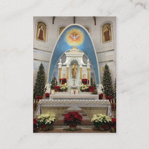 Mount Carmel Religious Catholic Prayer  Holy Card