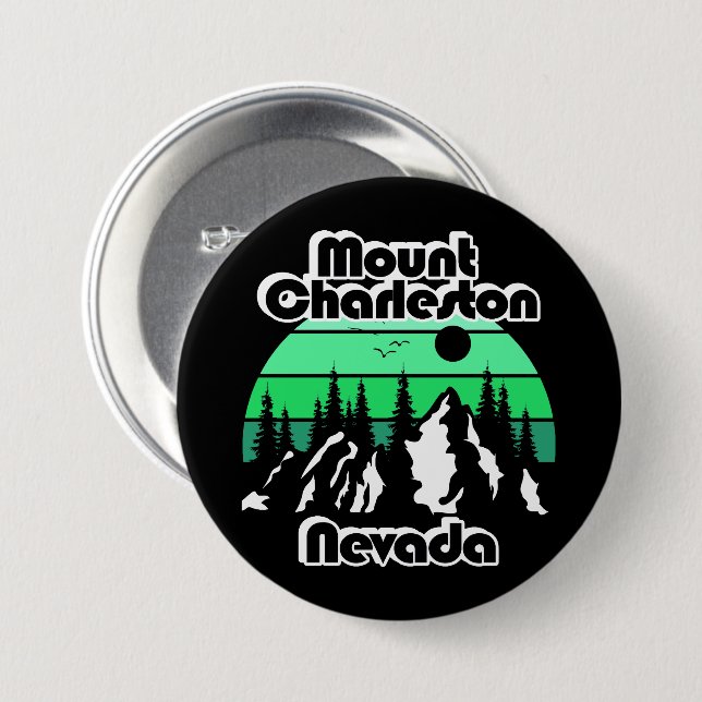 Mount Charleston Nevada Button (Front & Back)