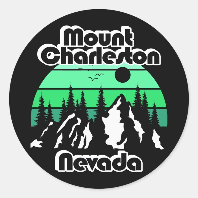 Mount Charleston Nevada Classic Round Sticker (Front)