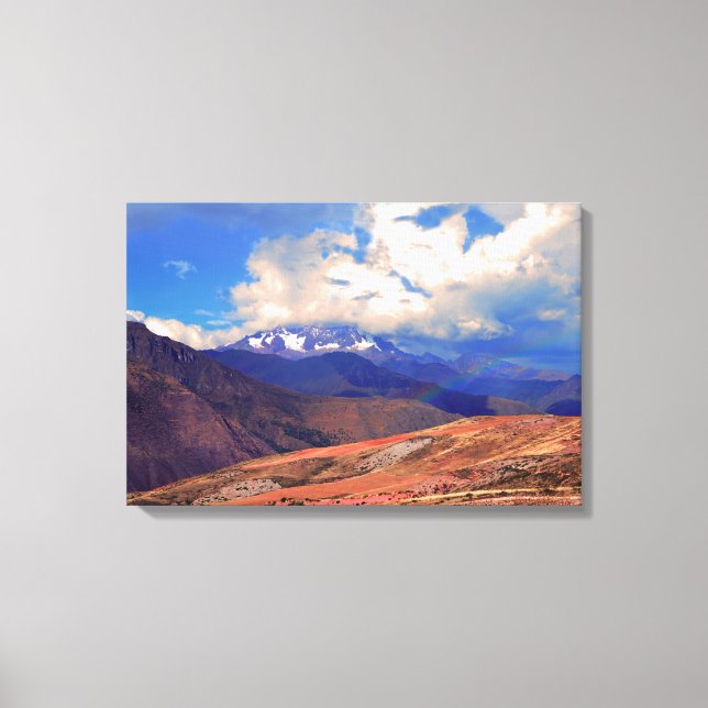 Mount Chicon Rainbow, Andes Mountains, Peru Canvas Print (Front)