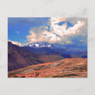 Mount Chicon Rainbow, Andes Mountains, Peru Postcard