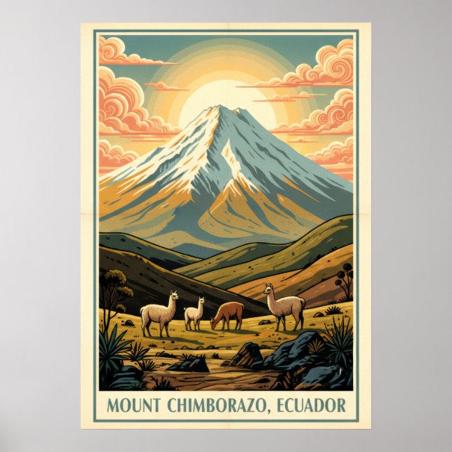 Mount Chimborazo Ecuador V01 Poster (Front)