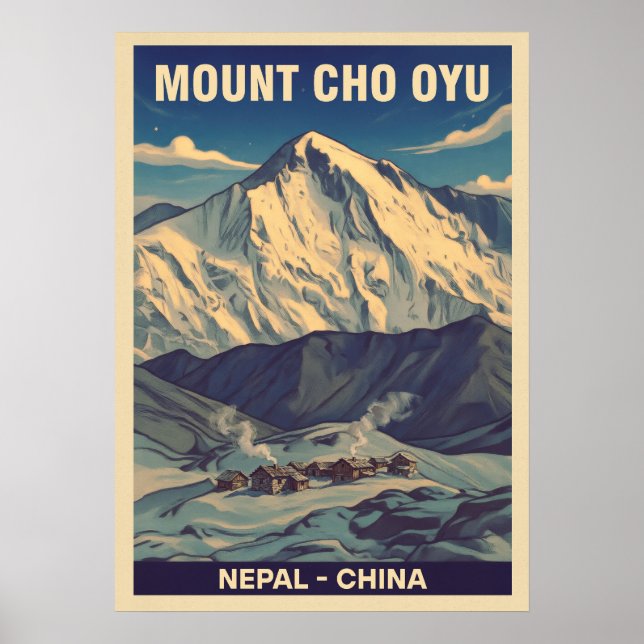Mount Cho Oyu Nepal-China V01 Poster (Front)