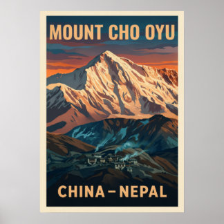 Mount Cho Oyu Nepal-China V02 Poster