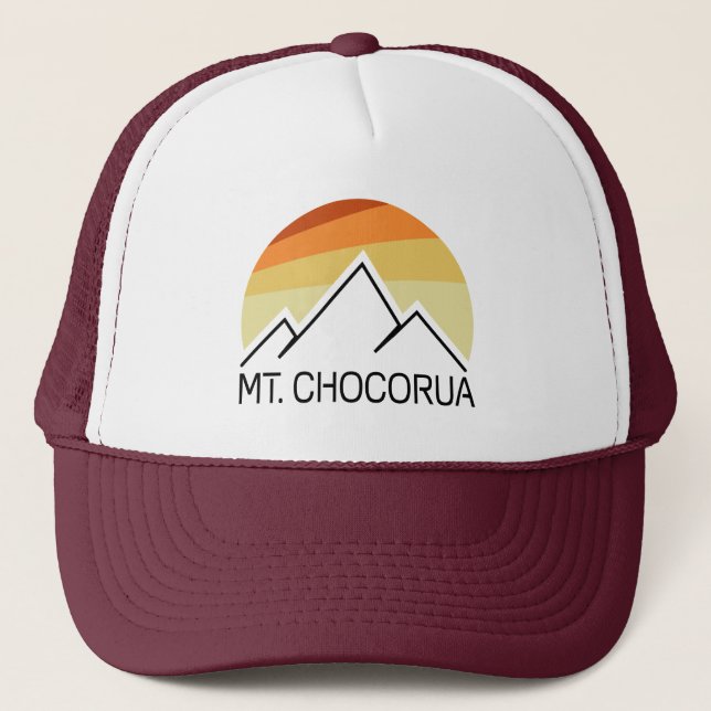 Mount Chocorua New Hampshire Retro Trucker Hat (Front)