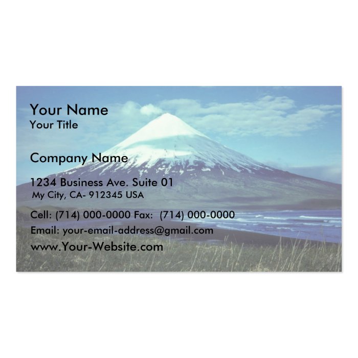 Mount Cleveland Volcano,Islands of Four Mountains, Business Card