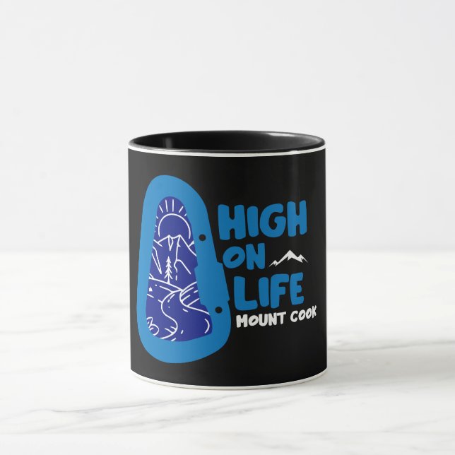 Mount Cook Alpinism New Zealand Mug (Center)