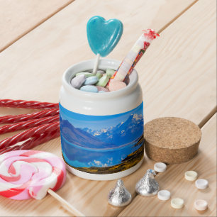 Mount Cook Overlooking Lake Pukaki, NZ Candy Jar
