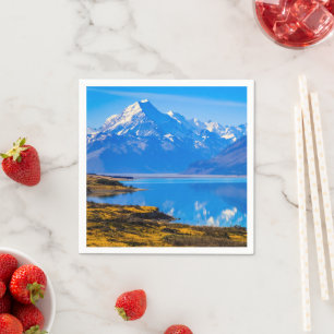 Mount Cook Overlooking Lake Pukaki, NZ Napkins
