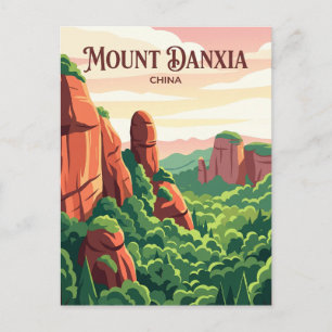 Mount Danxia National Park China Postcard