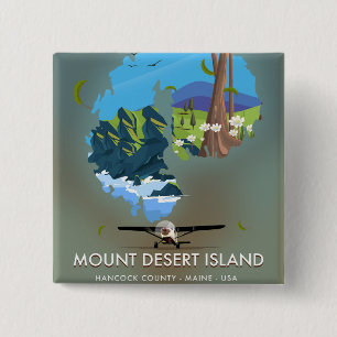Mount Desert Island ,Hancock County, Maine ,USA, Button