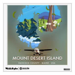 Mount Desert Island ,Hancock County, Maine ,USA, Wall Decal