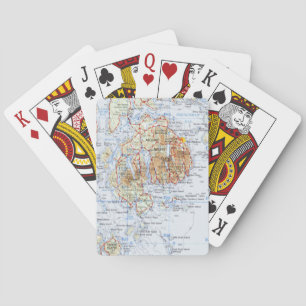 Mount Desert Island Map Playing Cards