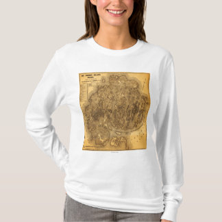 Mount Desert IslandPanoramic Map T-Shirt