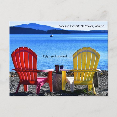 Mount Desert Narrows Maine Postcard