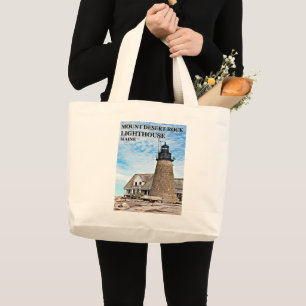Mount Desert Rock Lighthouse, Maine Tote Bag