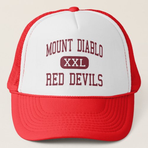 Mount Diablo _ Red Devils _ High _ Concord Trucker Hat