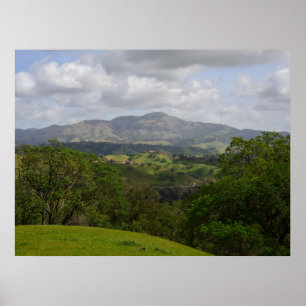 Mount Diablo View from the Hills in Alamo Ca. Poster