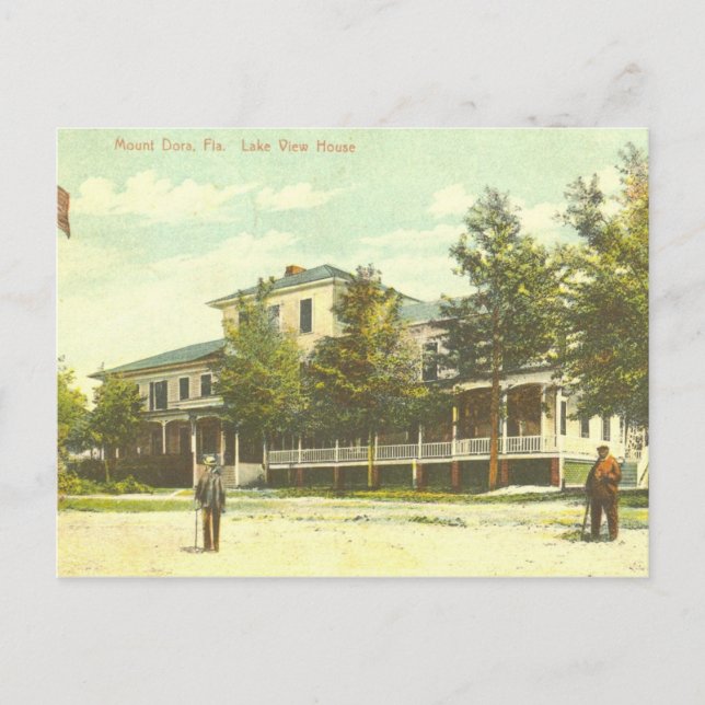 MOUNT DORA, FL - Lake View House - 1907 Postcard (Front)