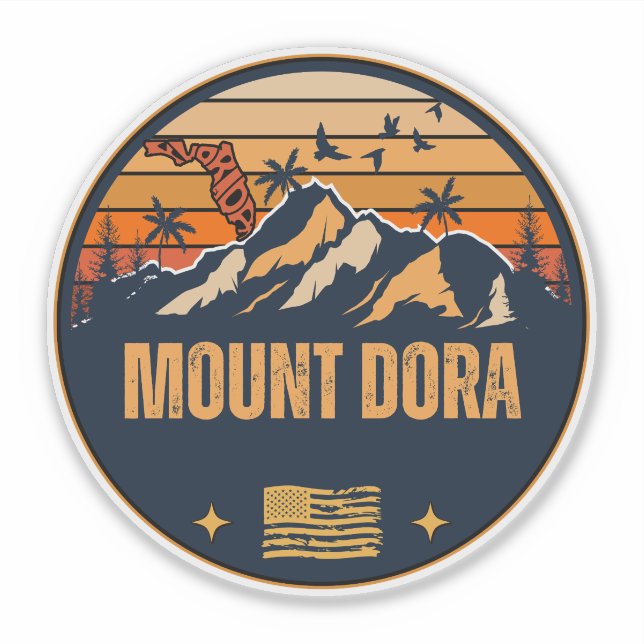 Mount Dora, Florida  Sticker (Front)