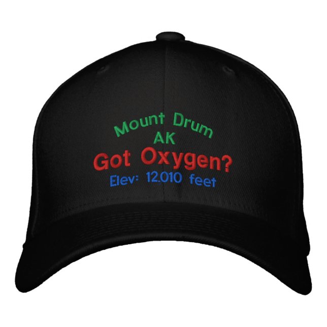 Mount Drum Alaska Elevation Cap (Front)