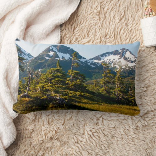 Mount Eccles near Cordova Alaska Lumbar Pillow