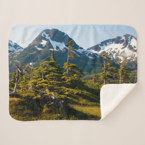 Mount Eccles near Cordova Alaska Sherpa Blanket