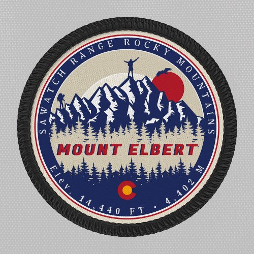 Mount Elbert Colorado 14ers Fourteener Climbing Patch