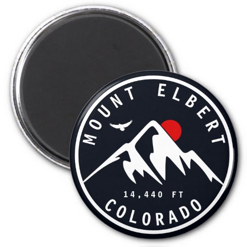 Mount Elbert _ Colorado 14ers fourteener Magnet