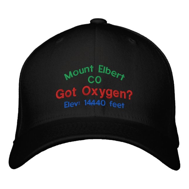 Mount Elbert Colorado Elevation Cap (Front)
