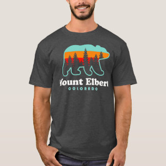 Mount Elbert Colorado Hike Bear Retro T-Shirt