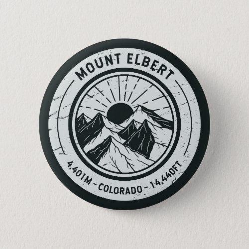 Mount Elbert Colorado Hiking Skiing Travel Button