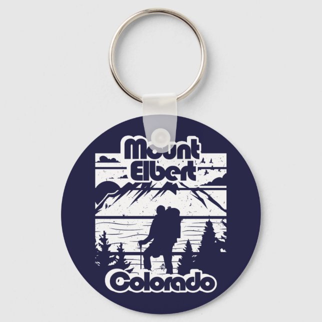 Mount Elbert Colorado Keychain (Front)