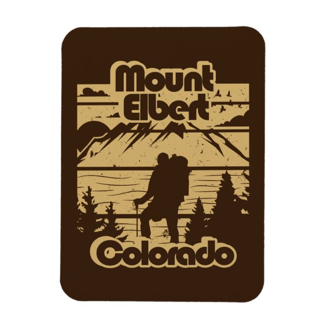 Mount Elbert Colorado Magnet (Vertical)