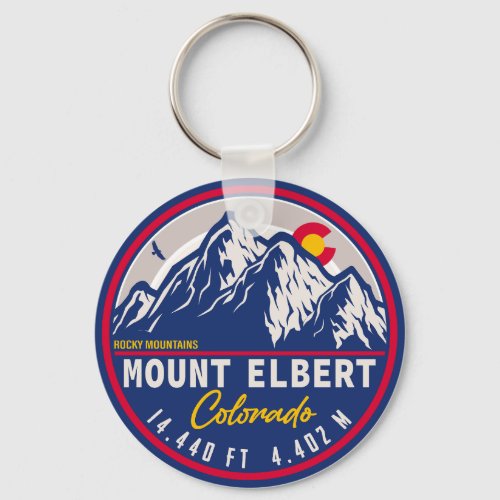 Mount Elbert Sawatch Range Colorado Keychain