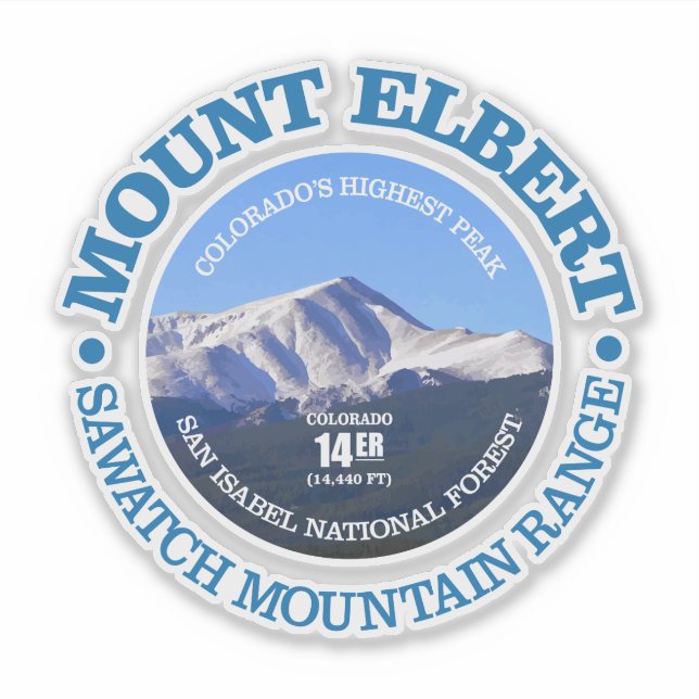 Mount Elbert Sticker (Front)