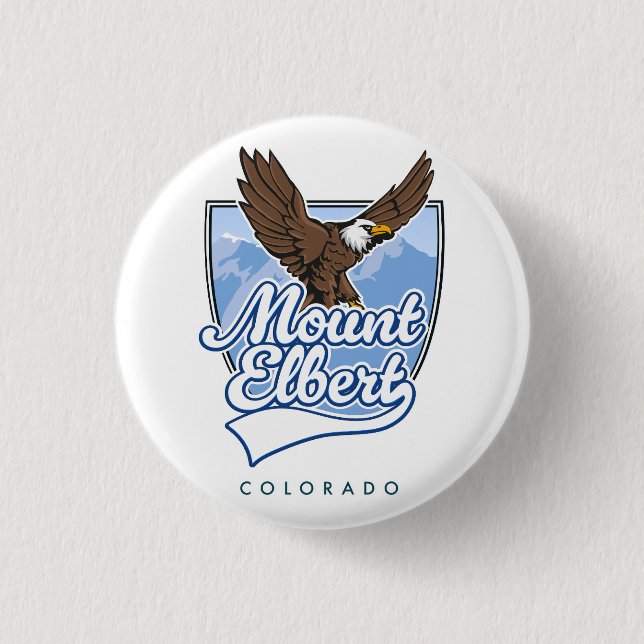 Mount Elbert Travel patch Button (Front)