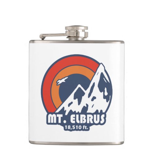 Mount Elbrus Russia Sun Eagle Flask