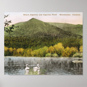 Mount Equinox, Manchester, Vermont Vintage Poster