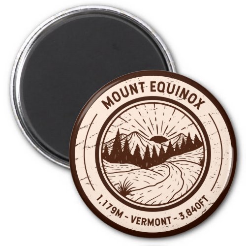 Mount Equinox Vermont Hiking Skiing Travel  Magnet