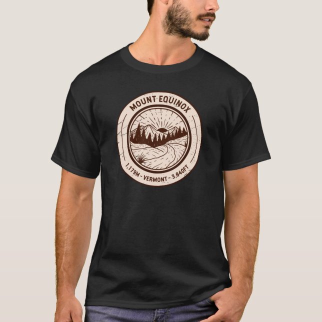 Mount Equinox Vermont Hiking Skiing Travel T-Shirt (Front)