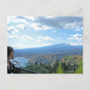 Mount Etna view Postcard